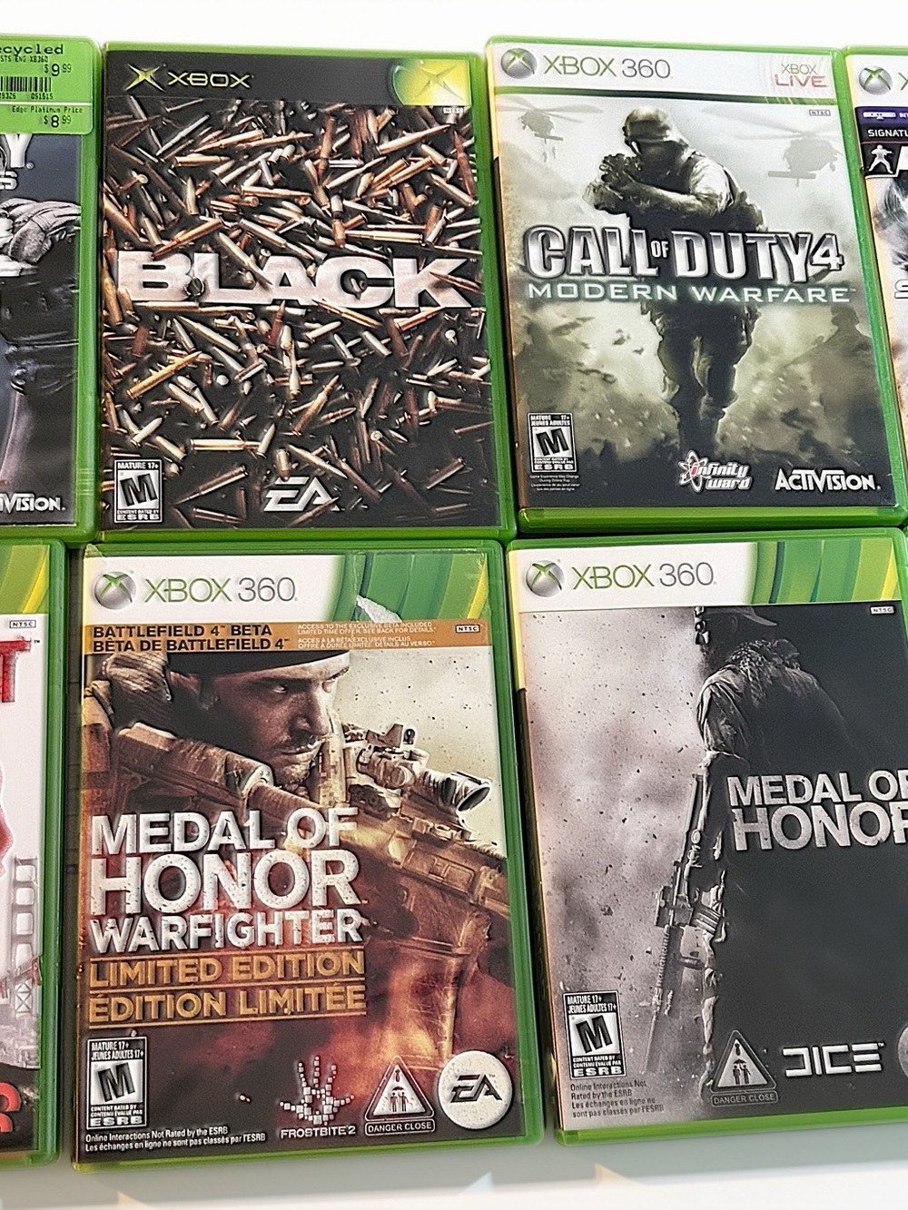 Bundle of 8 (7 xbox360 and 1 xbox)